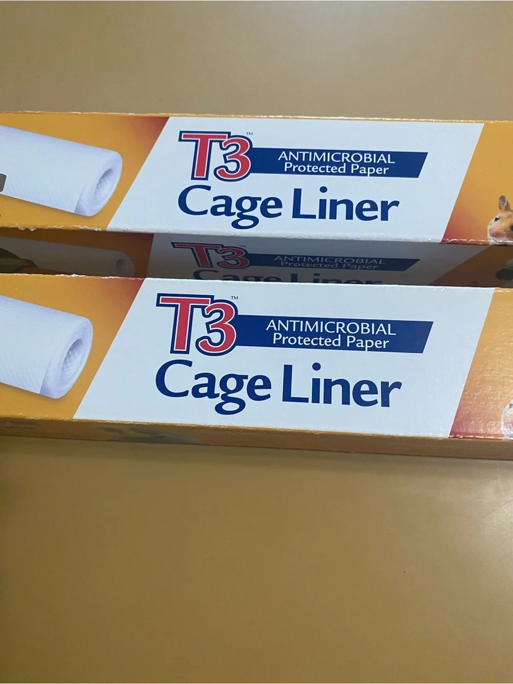 T3 Antimicrobial Cage Liner Roll 14-1/2” wide x 25 feet long. Set of 2